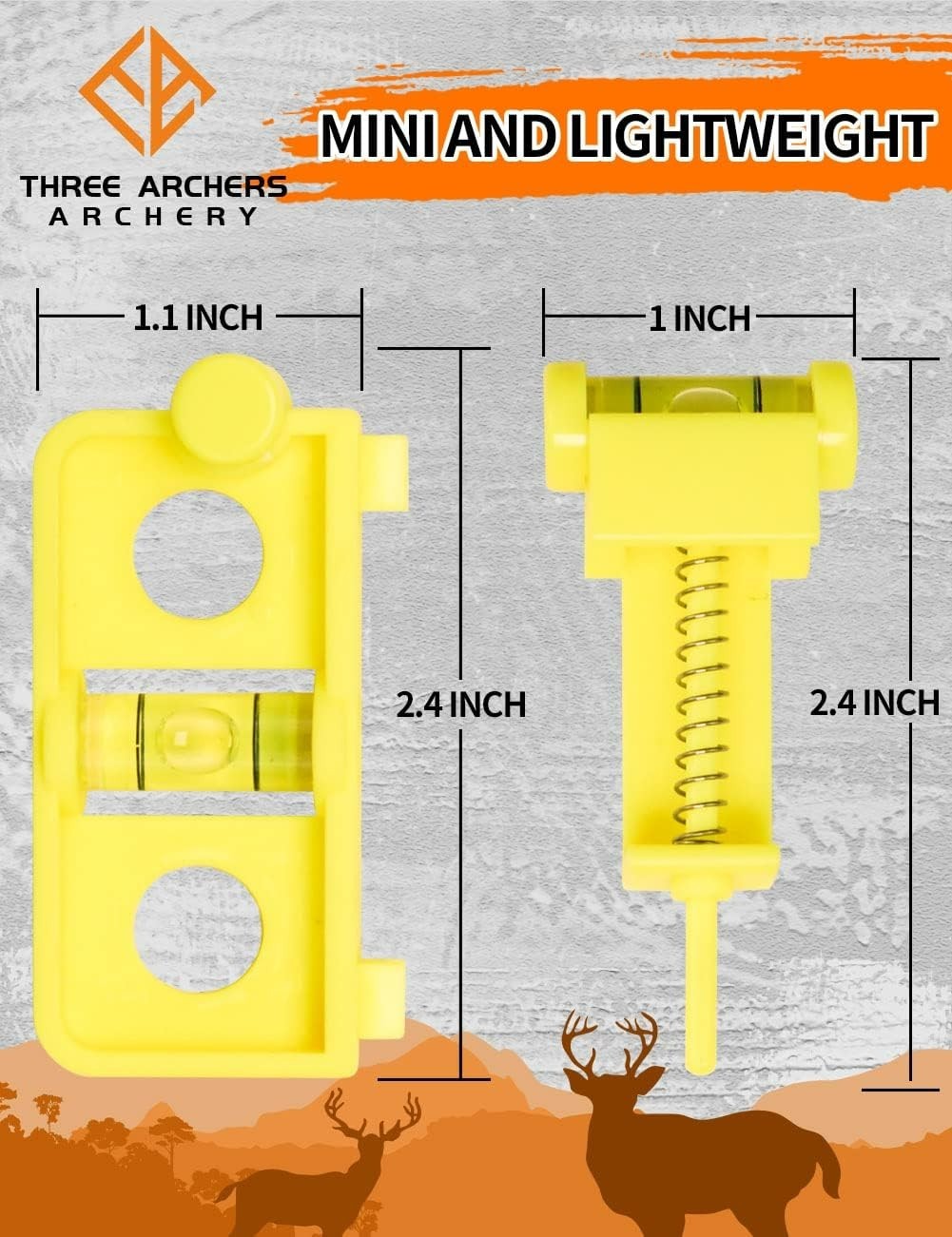 Durable Yellow Archery Bow Tuning String Level Combo Kit for Ambidextrous Use