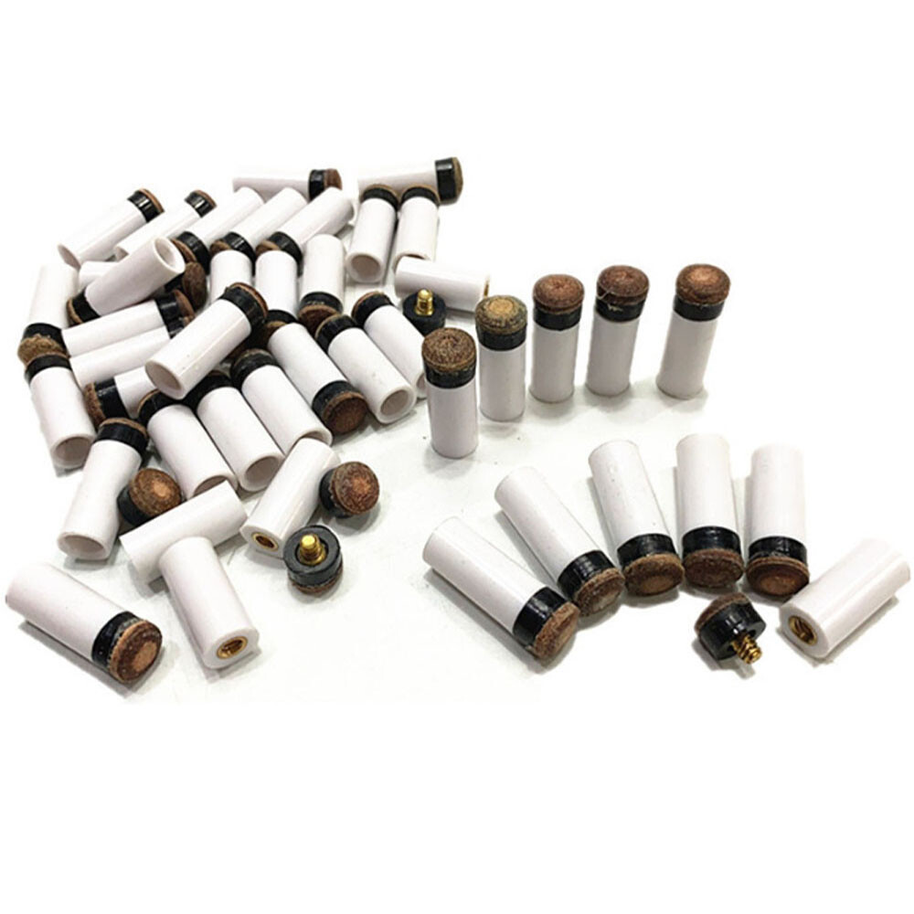 13mm Soft Cue Tips Billiard Replacement Screw-On Tips Pool Cue Stick Set of 20