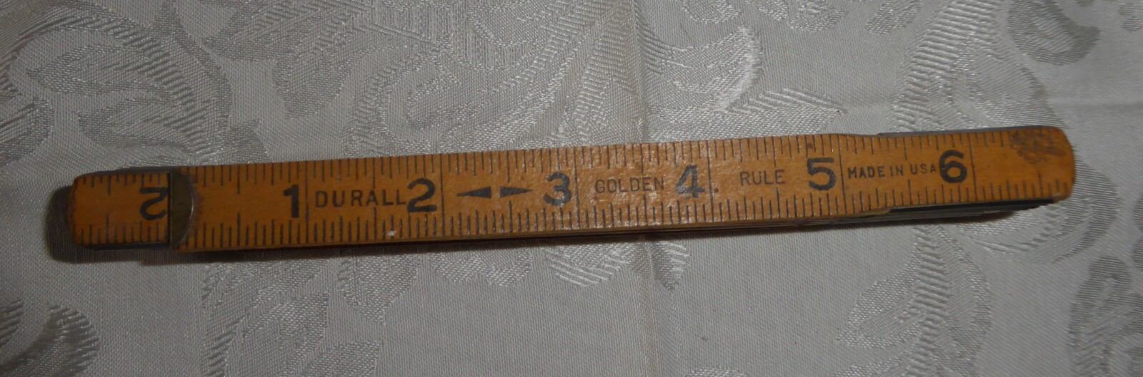 Vintage Folding Box Ruler - Durall Golden Rule Box Ruler
