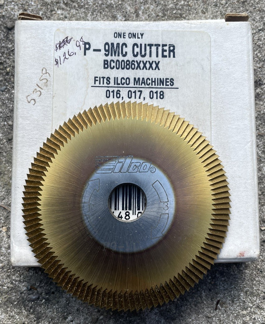 NEW NOS Ilco P-9MC P9MC Key Machine Replacement Cutter Cutting Wheel