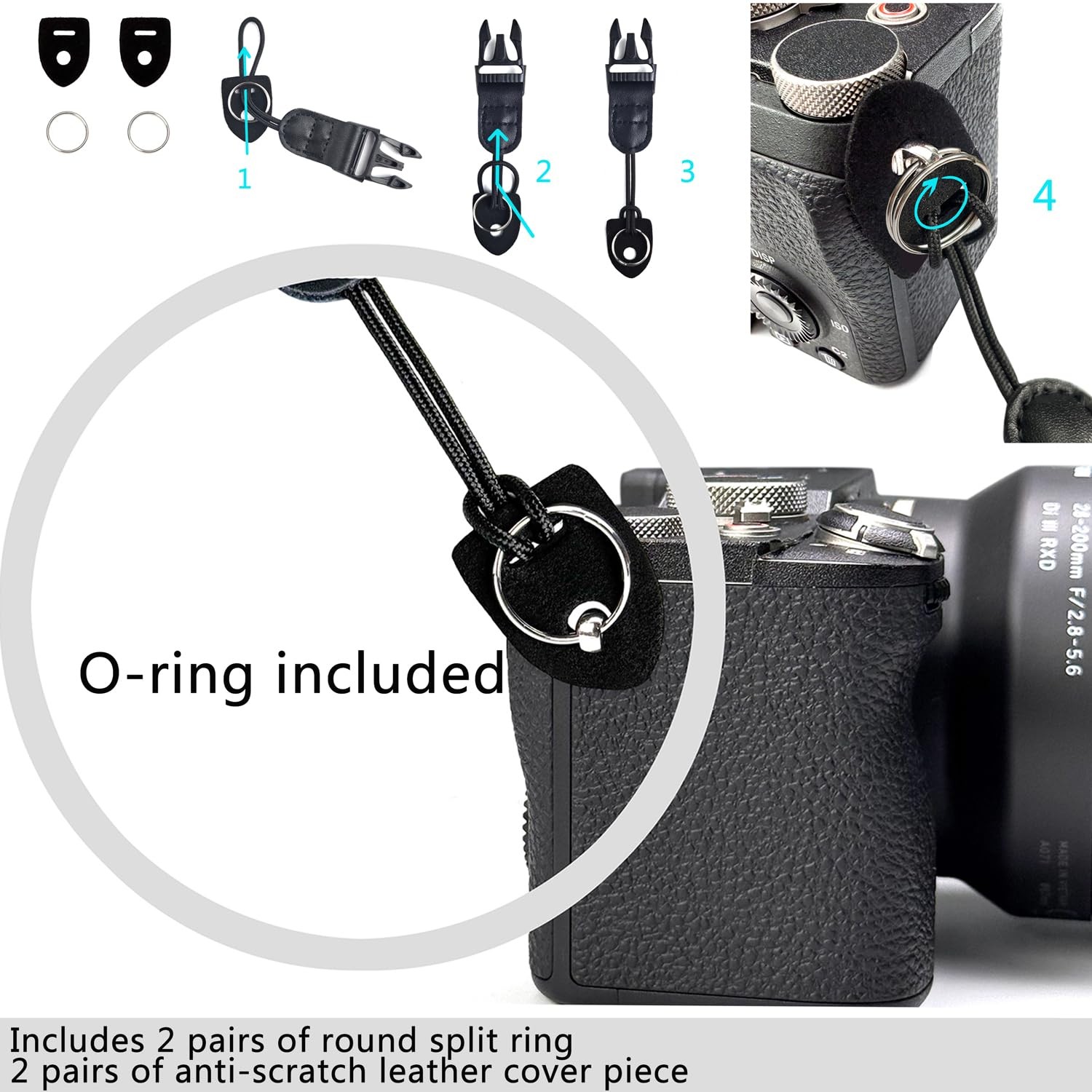 Camera Neck Straps Short,Binocular Strap with Quick Release Buckle,Washable,B...