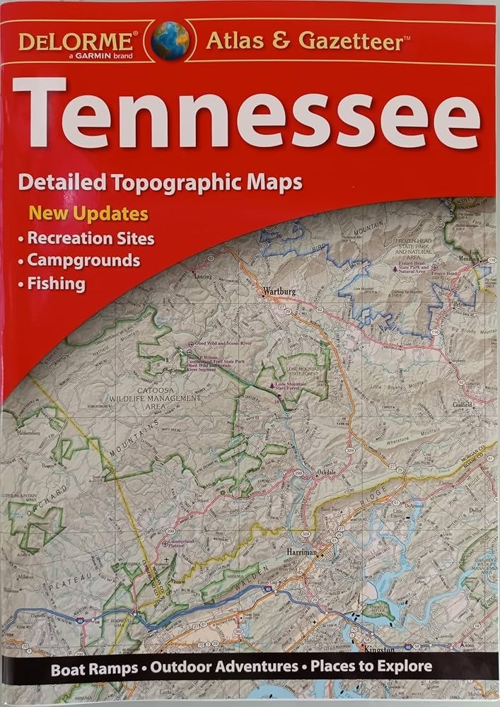 Delorme Atlas & Gazetteer | Tennessee 2020 | New
