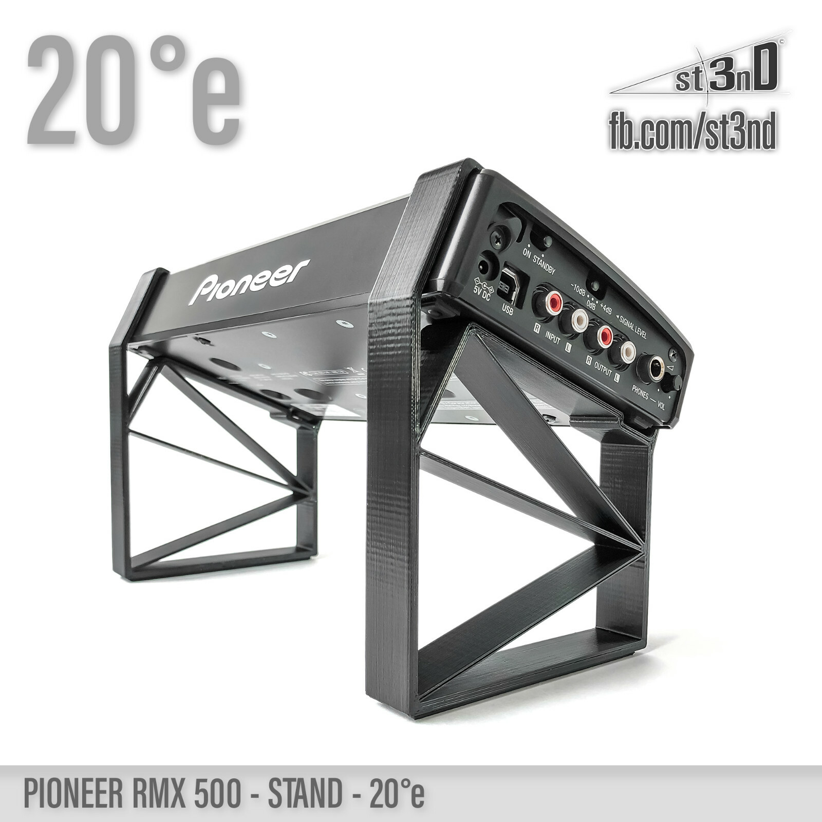 STAND for PIONEER RMX-500 20° elevated - 3D printed - 100% Buyer Satisfaction