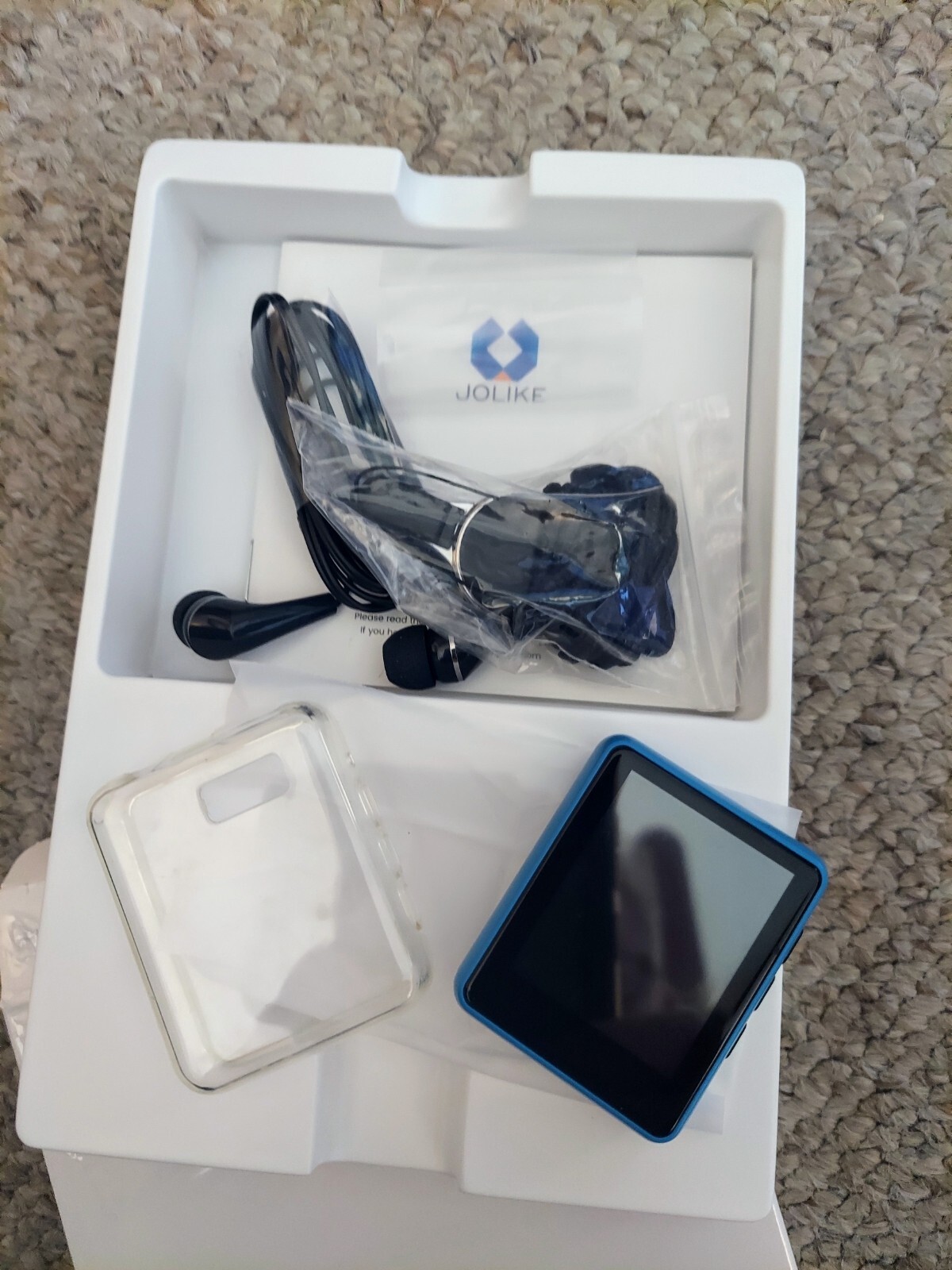 JOLIKE mp3 music player with touch screen (bundled) GREAT MP3 - IN BLUE