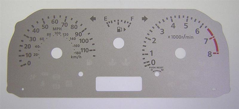 Lockwood SILVER Dial Conversion Kit for Nissan Cube without Sport Icon C126