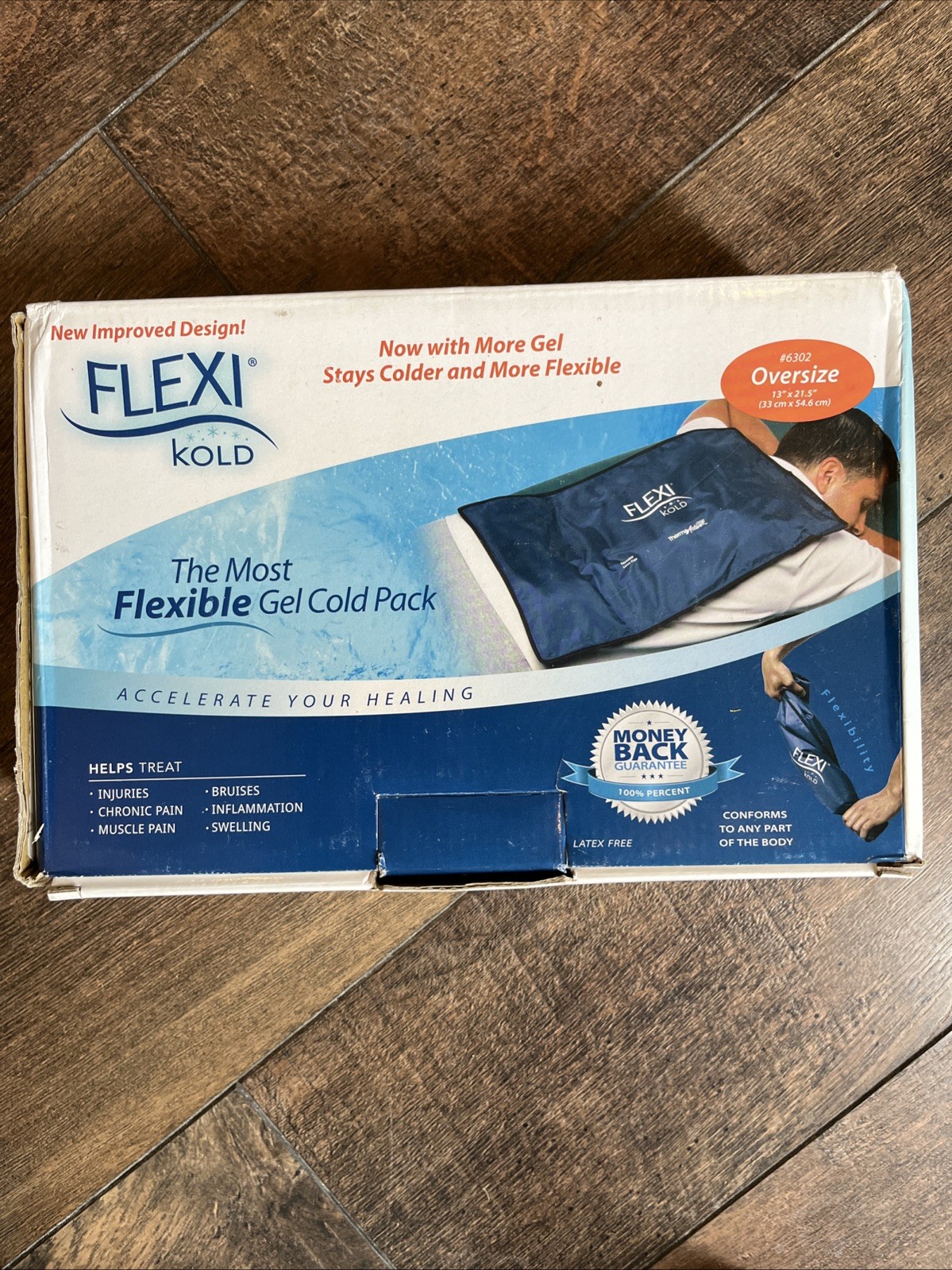 FlexiKold Gel Ice Pack Oversize Extra Large: 13 x 21.5 6302-COLD PACK Latex free