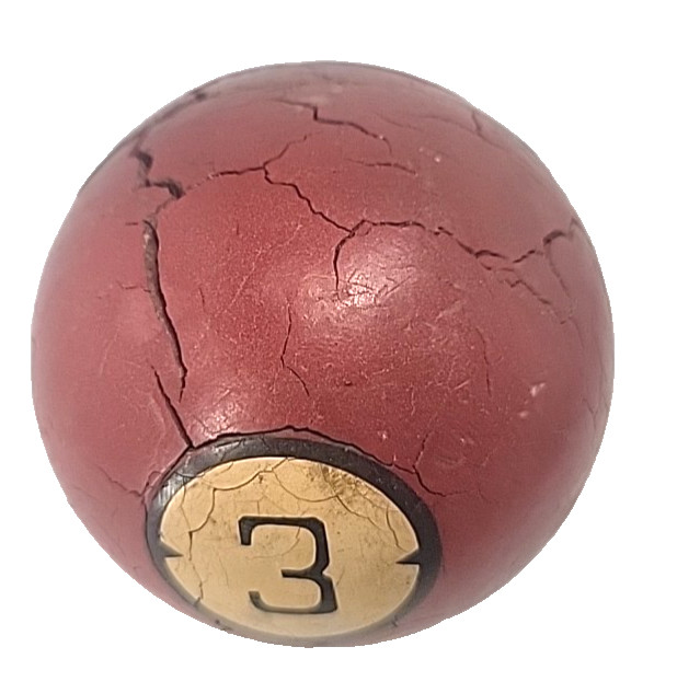 Vintage Clay Billiard Ball #3