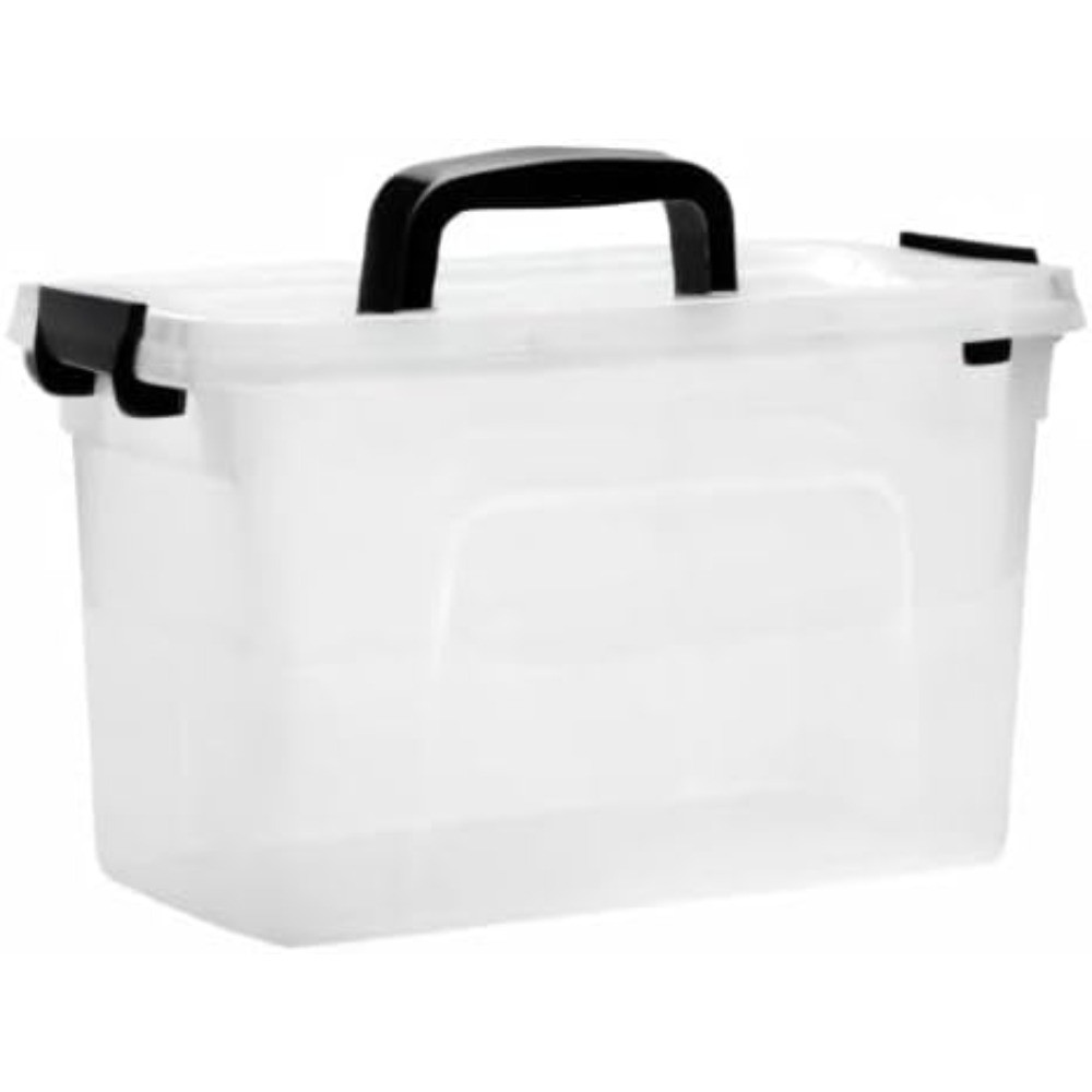 NEW.6 Quart Clear Storage Latch Box/Bins,6-Pack Plastic Container with Latches