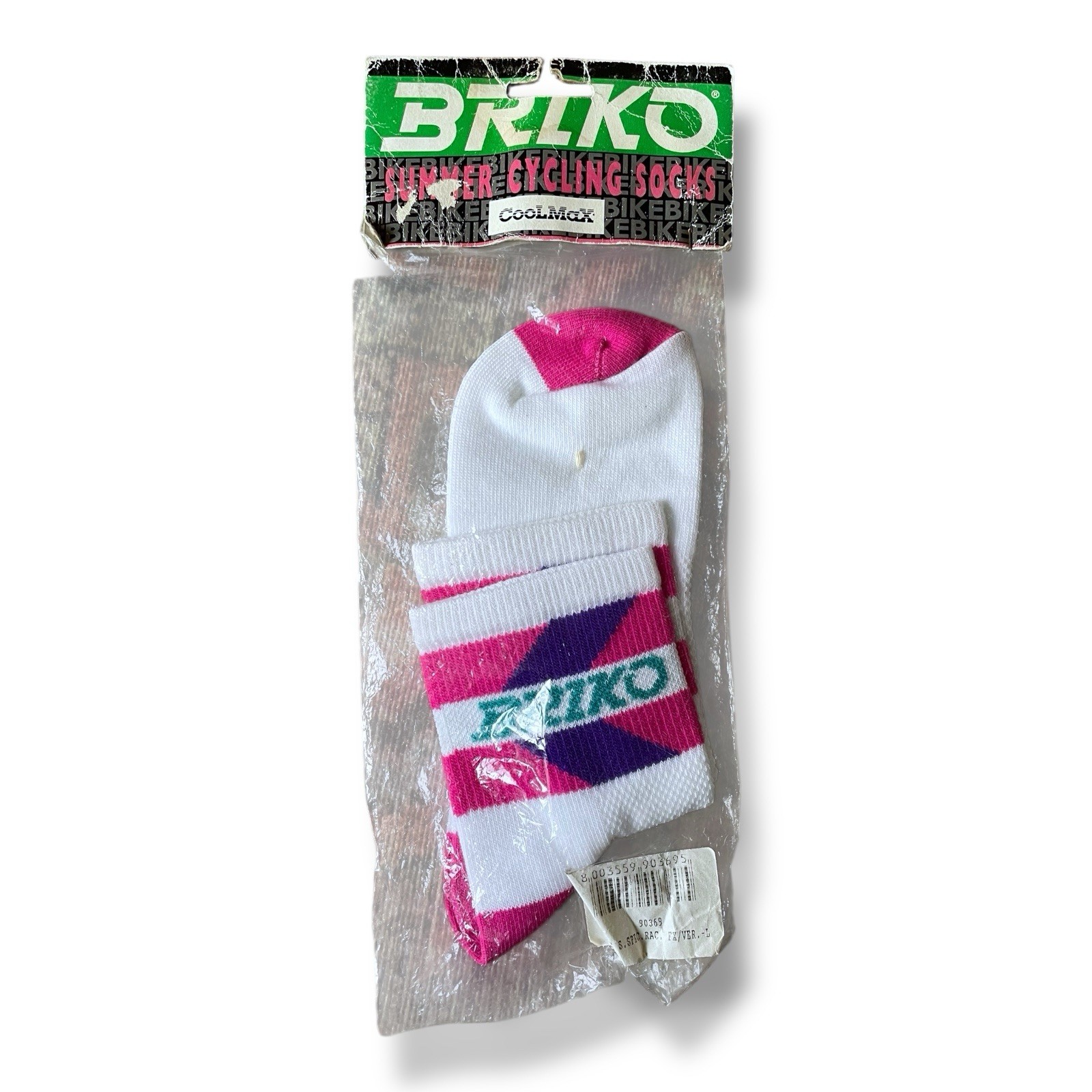 NEW vintage Briko Cycling Socks Men’s Medium Made In Italy (new Old Stock)