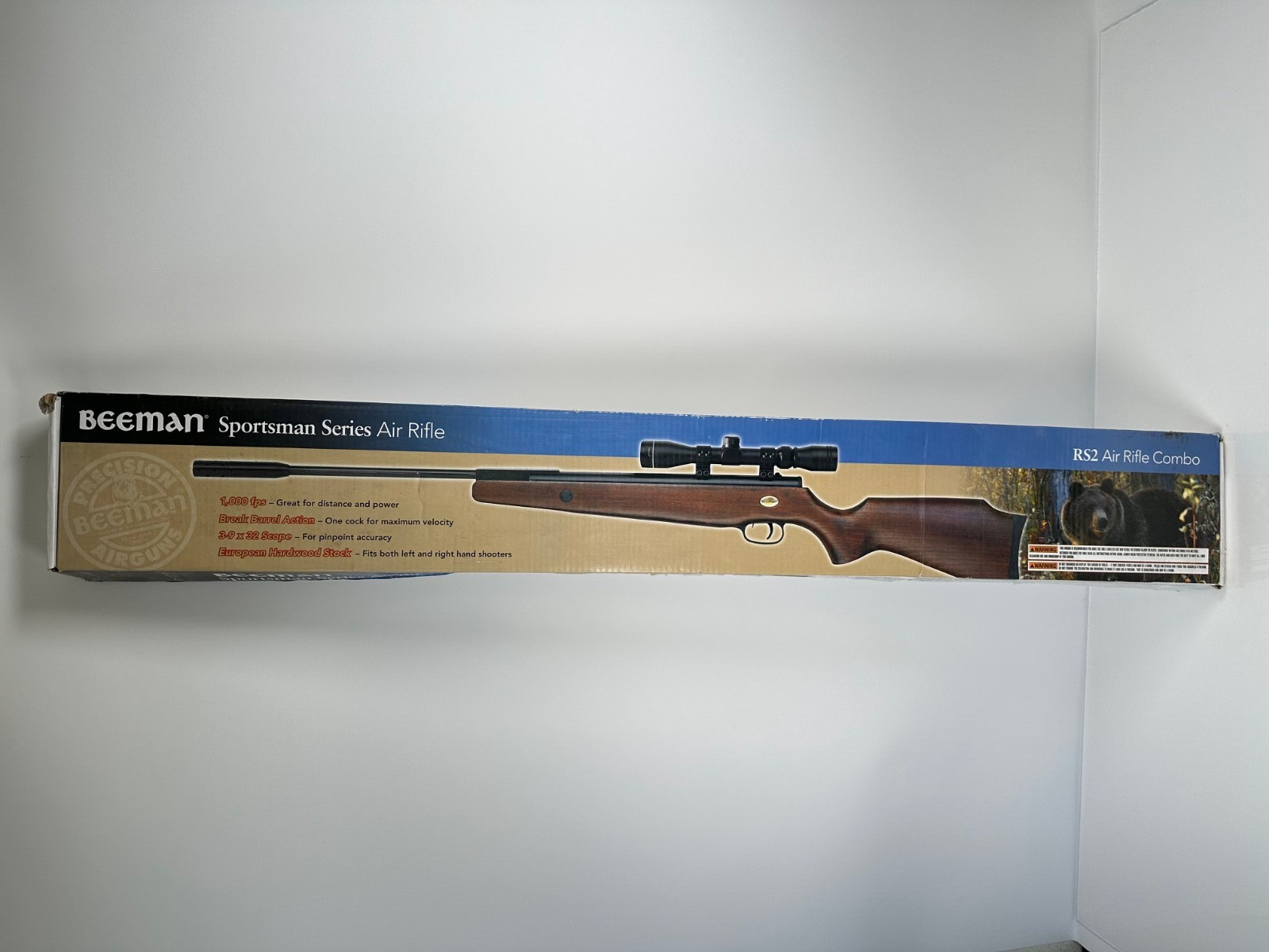 (NEW) BEEMAN RS2, Sportsman Series .177 Pellet rifle, 1000 fps, 4x32 scope