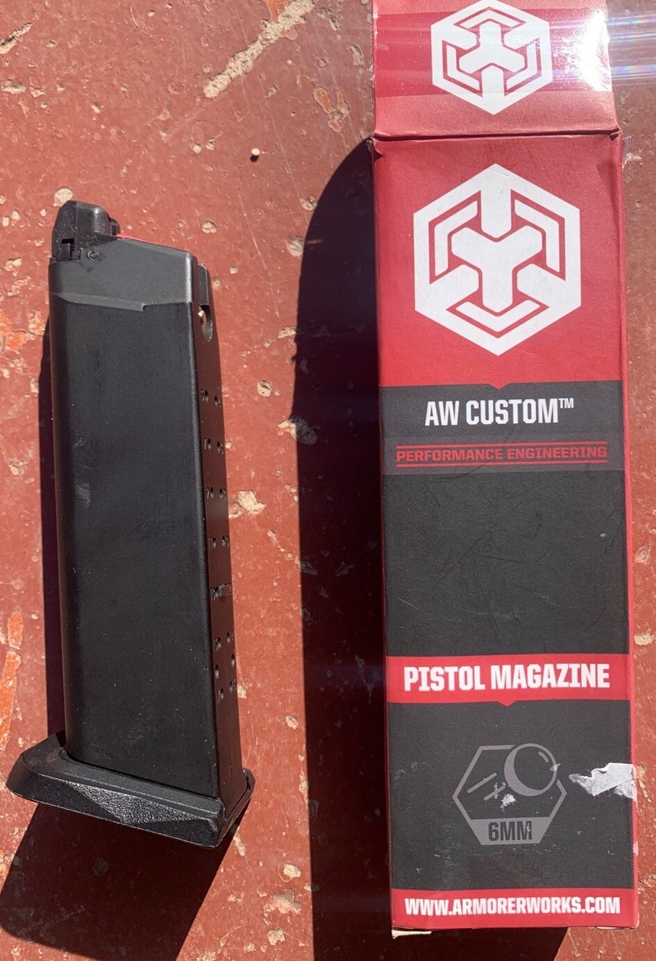 AW VXMG01 Hex-Cut Magazine for WE Model 17 / VX Series ( BK )