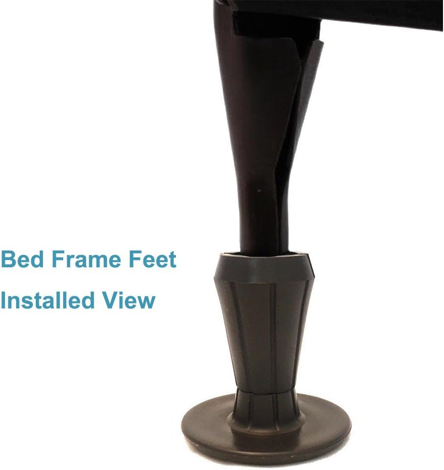 Replace Wheels with These Sturdy Bed Frame Feet Replacement. Keep Bed from Movin
