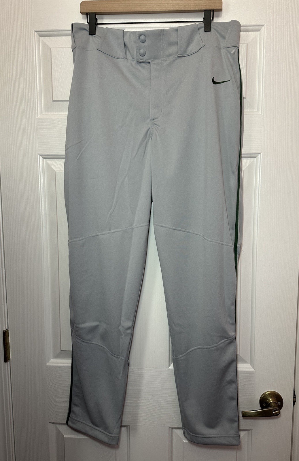Size L Nike Pants Gray Dark Green Vapor Select Baseball Mens BQ5489-059 NEW