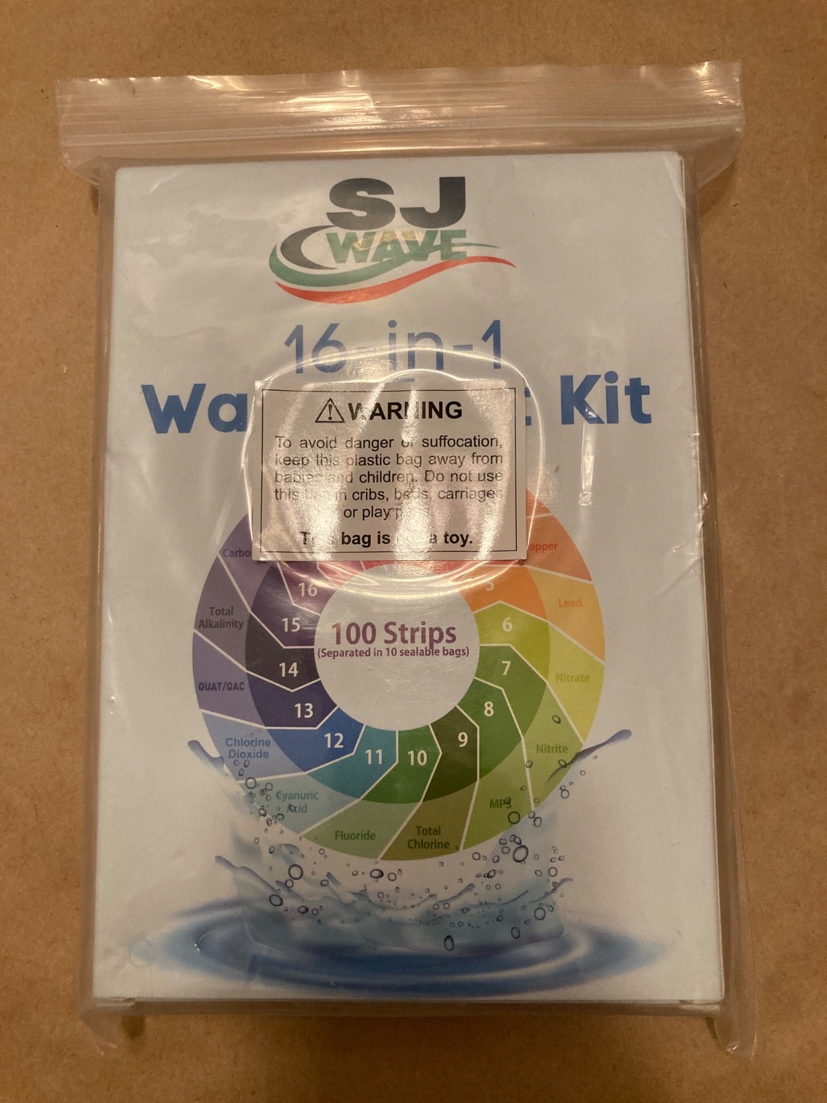 16 in 1 Drinking Water Test Kit High Sensitivity Test Strips Detect Ph Hardness