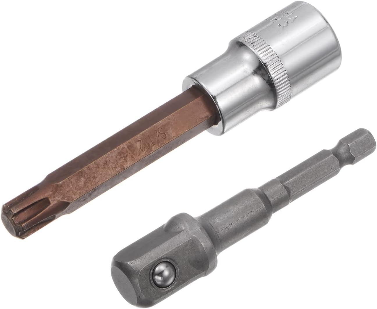 uxcell T52 Torx Bit Socket, 1/2" Square Drive CR-V Sockets, S2 Steel Bits