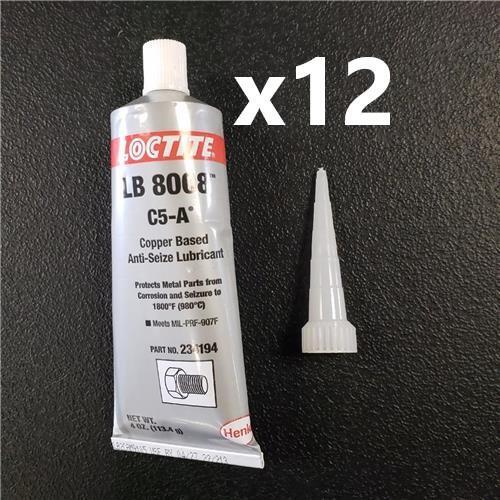 = Lot of 12 Loctite Henkel 234194 Anti Seize Compound Copper 4oz Tube 04/2027