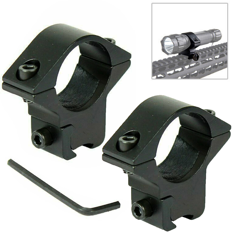 2/4Pcs 1" Scope Rings 3/8" Dovetail Low / High Profile Rifle scope Ring Mount
