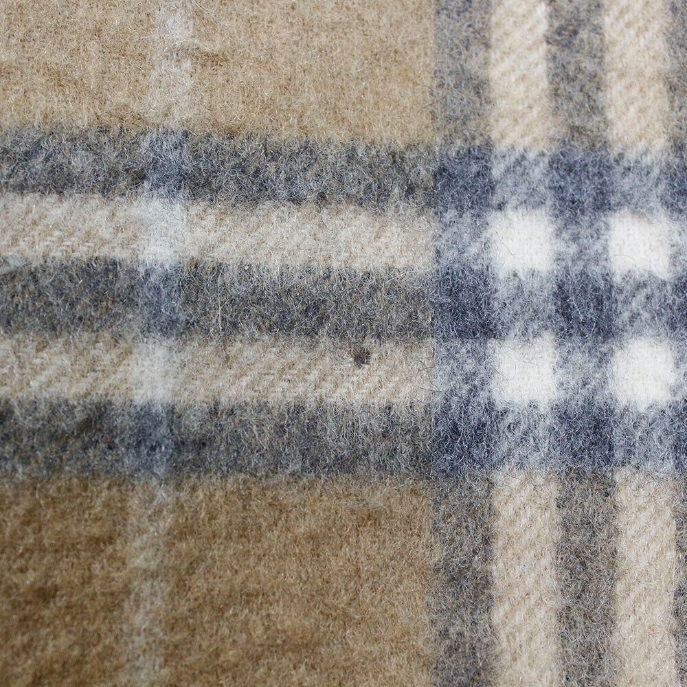 Sciarpa Burberry 100% cashmere colore beige fantasia scozzese 132x31 cm