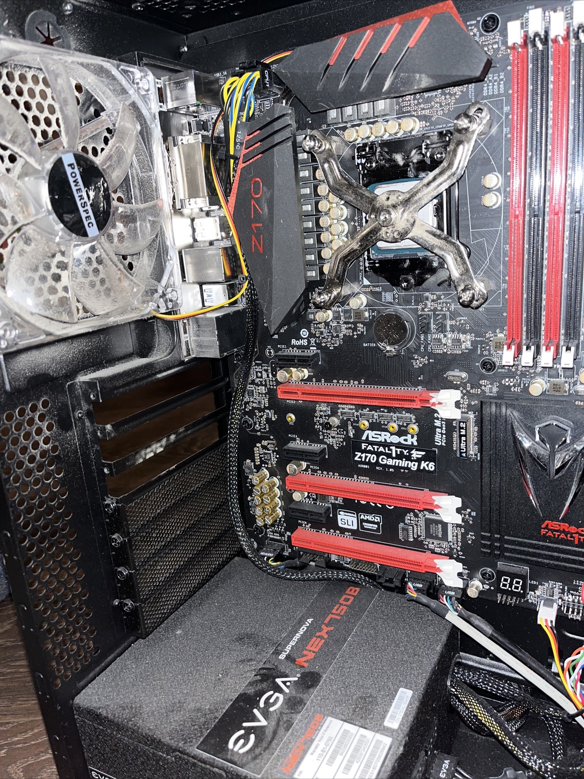 PowerSpec G41B Case PC Build - Not Complete Asrock Fatality Motherboard