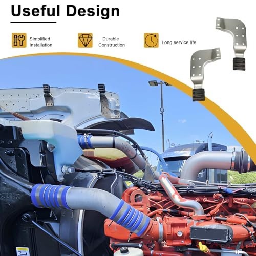 2 Pack Left & Right Hood Brackets for Peterbilt 389 - Replace MPB75131L MPB75131