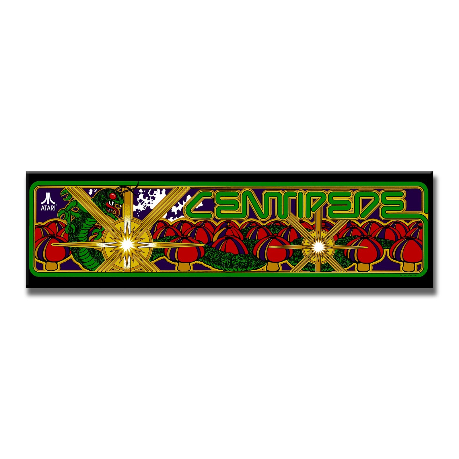 Centipede Premium Arcade Marquee Insert Reproduction Header/Backlit Sign