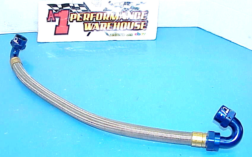BMRS 21" Stainless Steel Hose with -12 AN 90° & 150° pro Gold Fittings F27