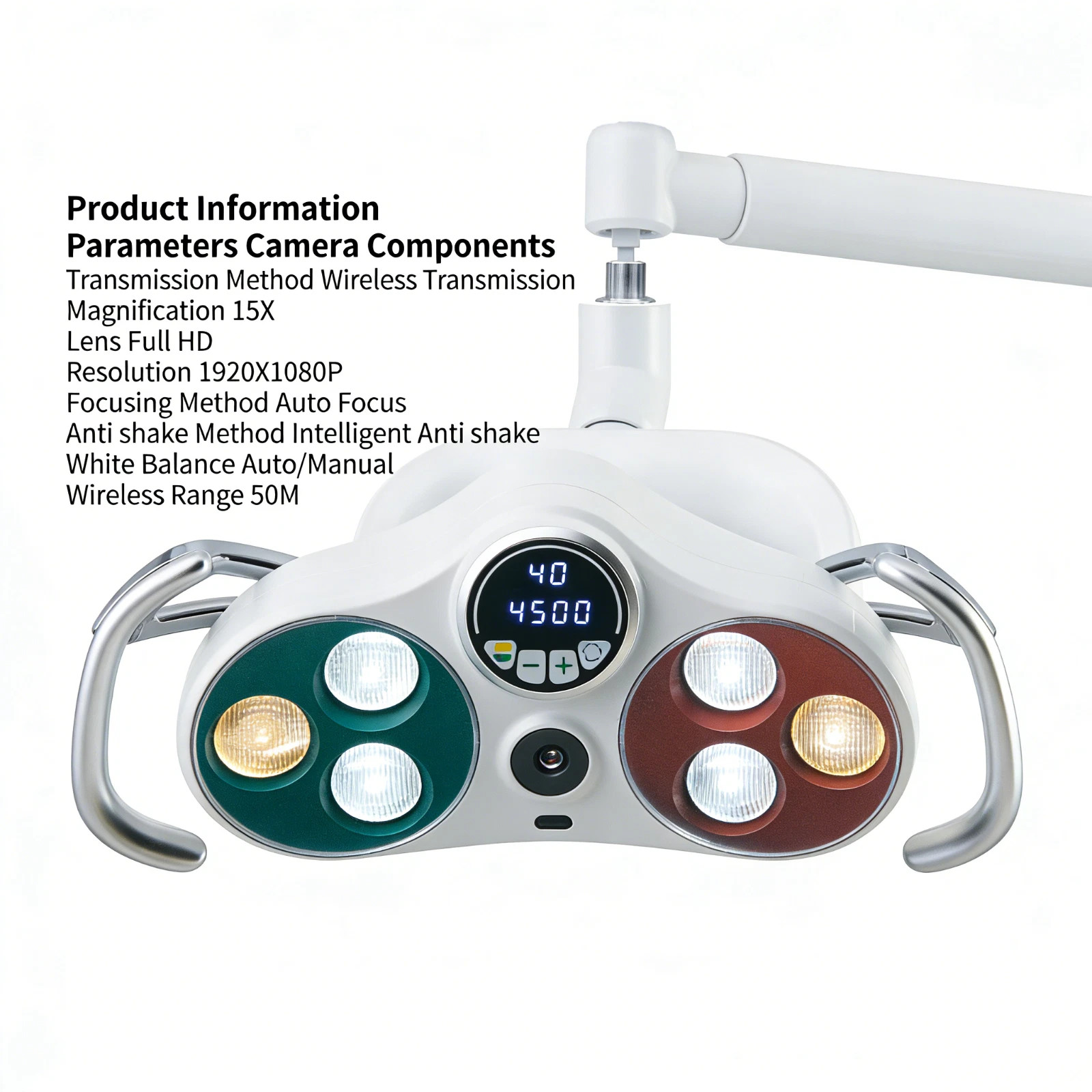 Dental LED Operation Light Oral Sensor Lamp with HD Camera Ceiling-Mounted P183