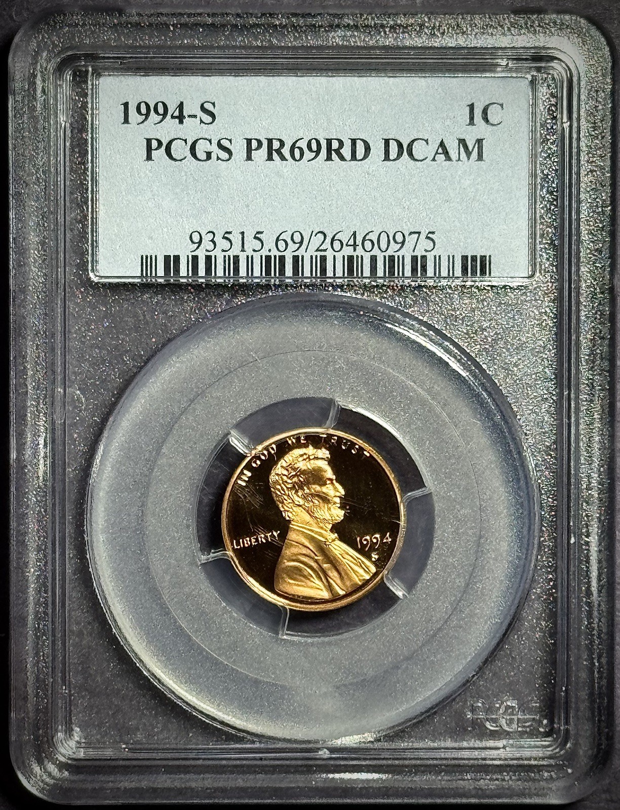 1994-S Proof Lincoln Memorial Cent - PCGS PR-69 DCAM