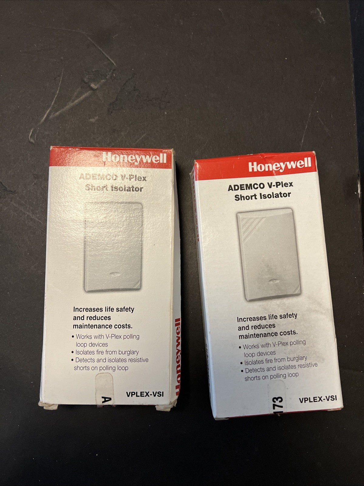 2 Honeywell ADEMCO Short Isolator V-Plex VS1 Security Alarm Module Lot Of 2