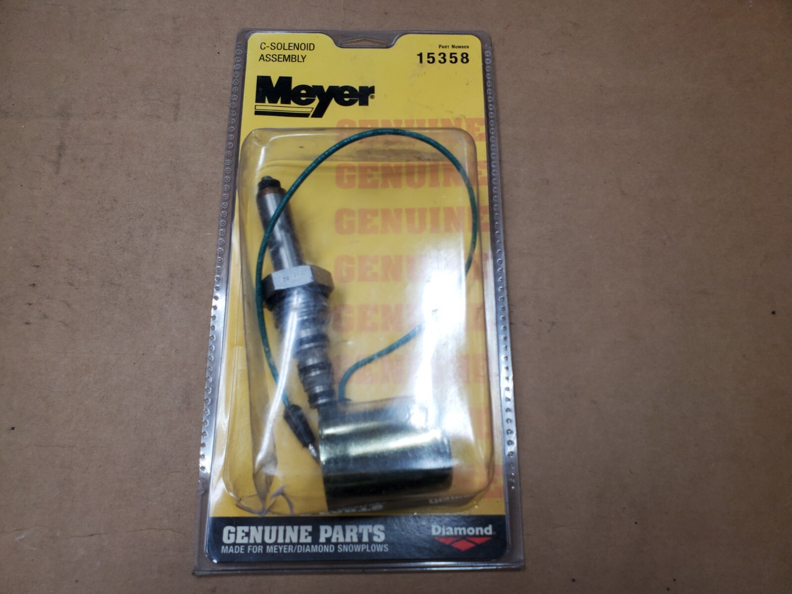 Genuine OEM Meyer C Soleniod Assembly Valve & Coil Green Wire 15358 E47 E57 E60