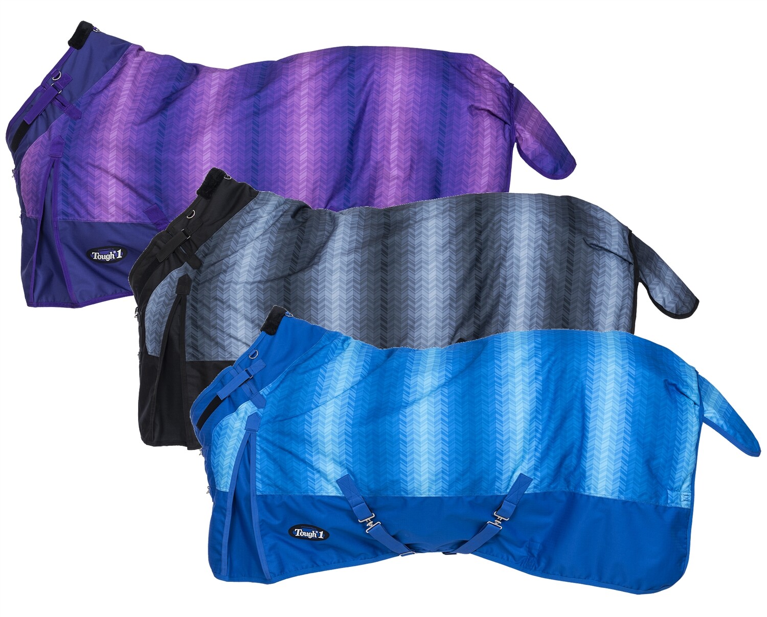Winter Horse Turnout Blanket - Chevron Colors - 1200D - Snuggit - 69"- 84"