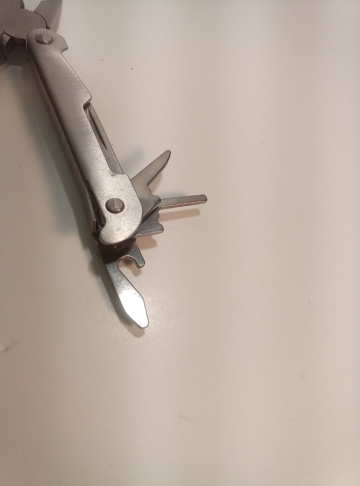 Silver Metal Multi-Tool with Pliers and Fold-Out Tools (U-10)