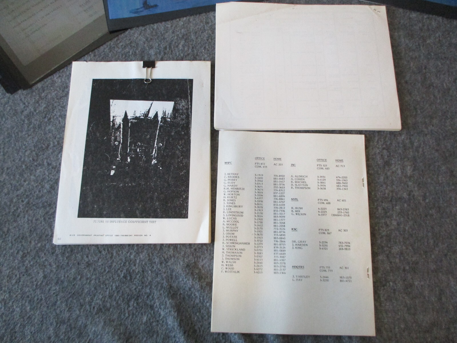 80s NASA MSFC SPACE SHUTTLE PRE-1ST LAUNCH CONTINGENCY/SRB REPORTS+PRESENTATIONS