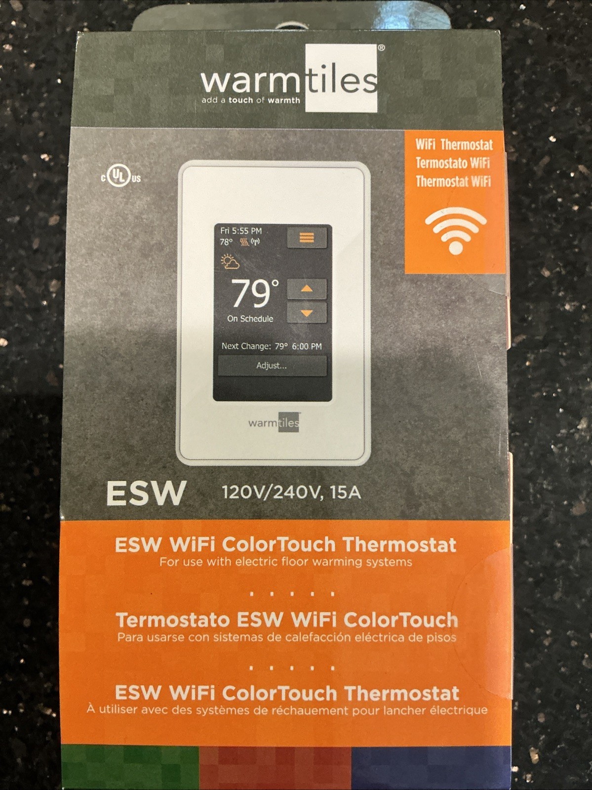 ESW WiFi WarmTiles ColorTouch Thermostat