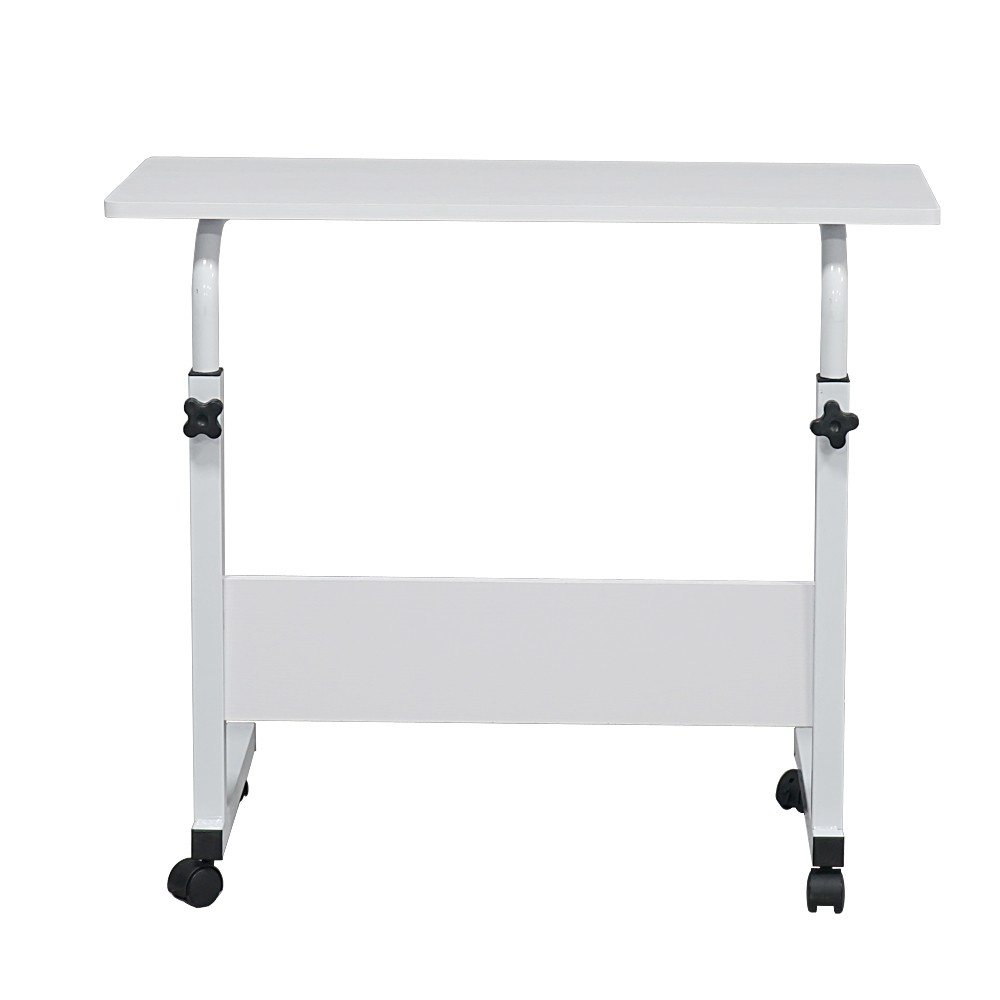 15MM Chipboard & Steel Side Table with Baffle White L