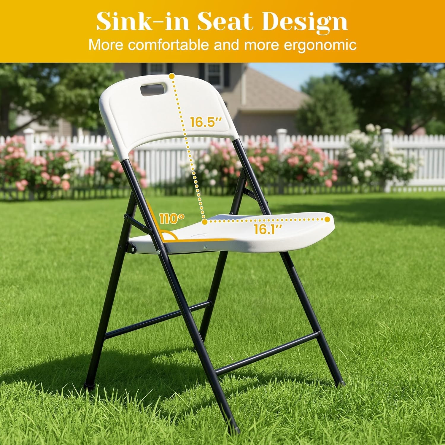 70.5" Foldable Outdoor Dining Set with 8 Fully assembled Dining Chairs for Easy