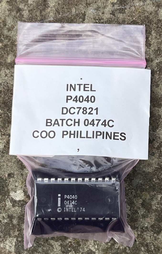 A30) INTEL P4040 - COLLECTOR GRADE - NEW OLD STOCK - UPGRADED C4004 - 1978
