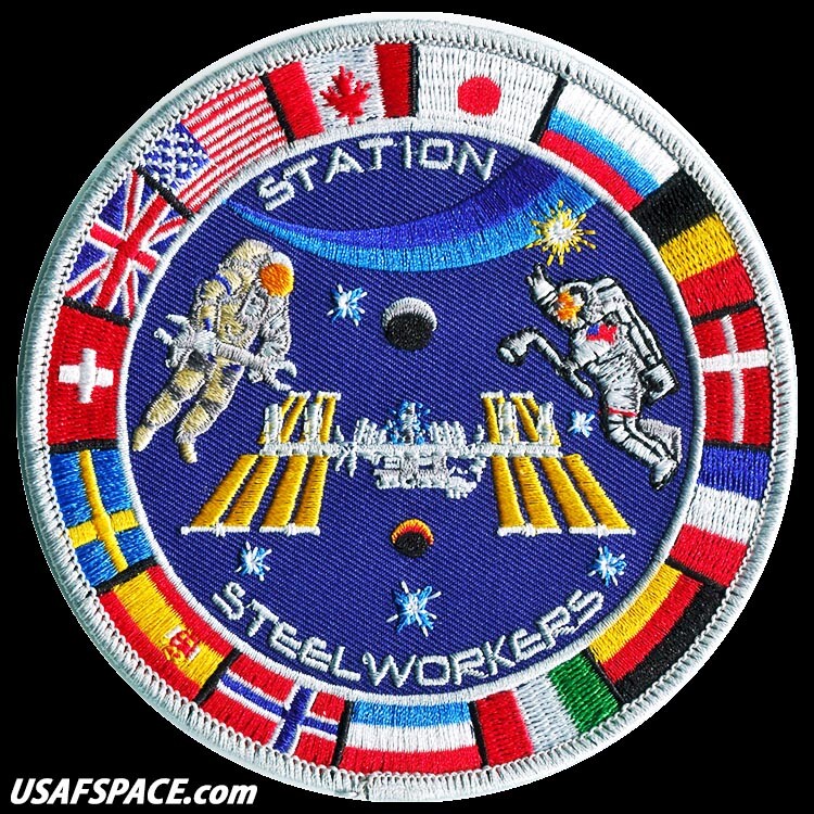 ISS STATION STEELWORKERS -Tim Gagnon- ORIGINAL A-B Emblem NASA EVA SPACE PATCH