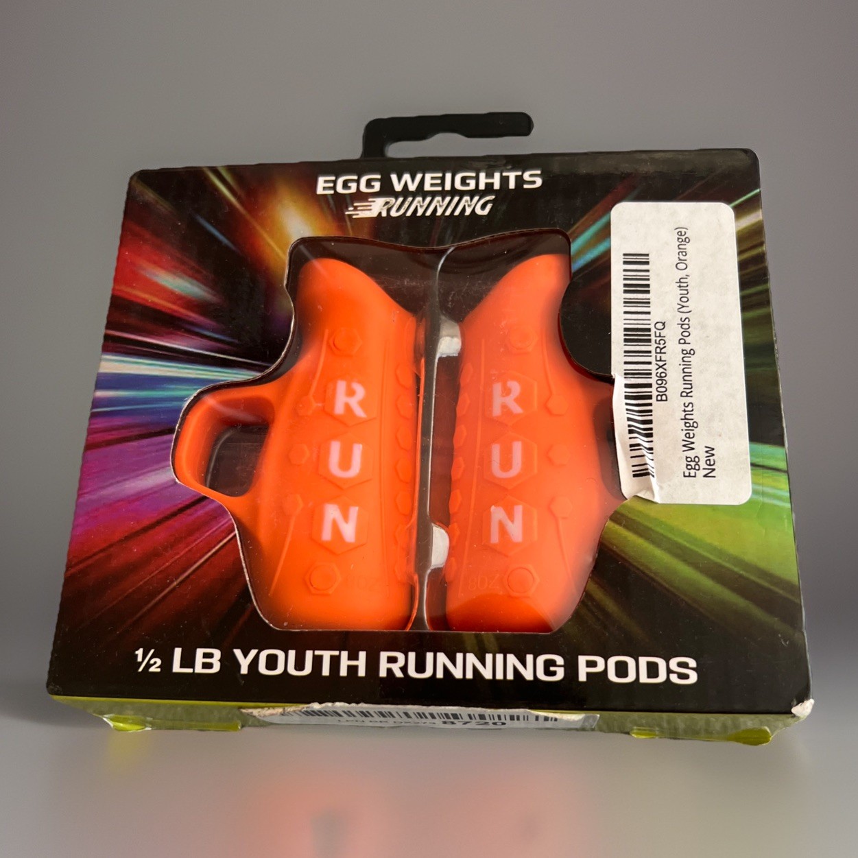 Egg Weights Youth Running Pods 1/2 lb Set Fitness Workout Handheld Dumbbells New