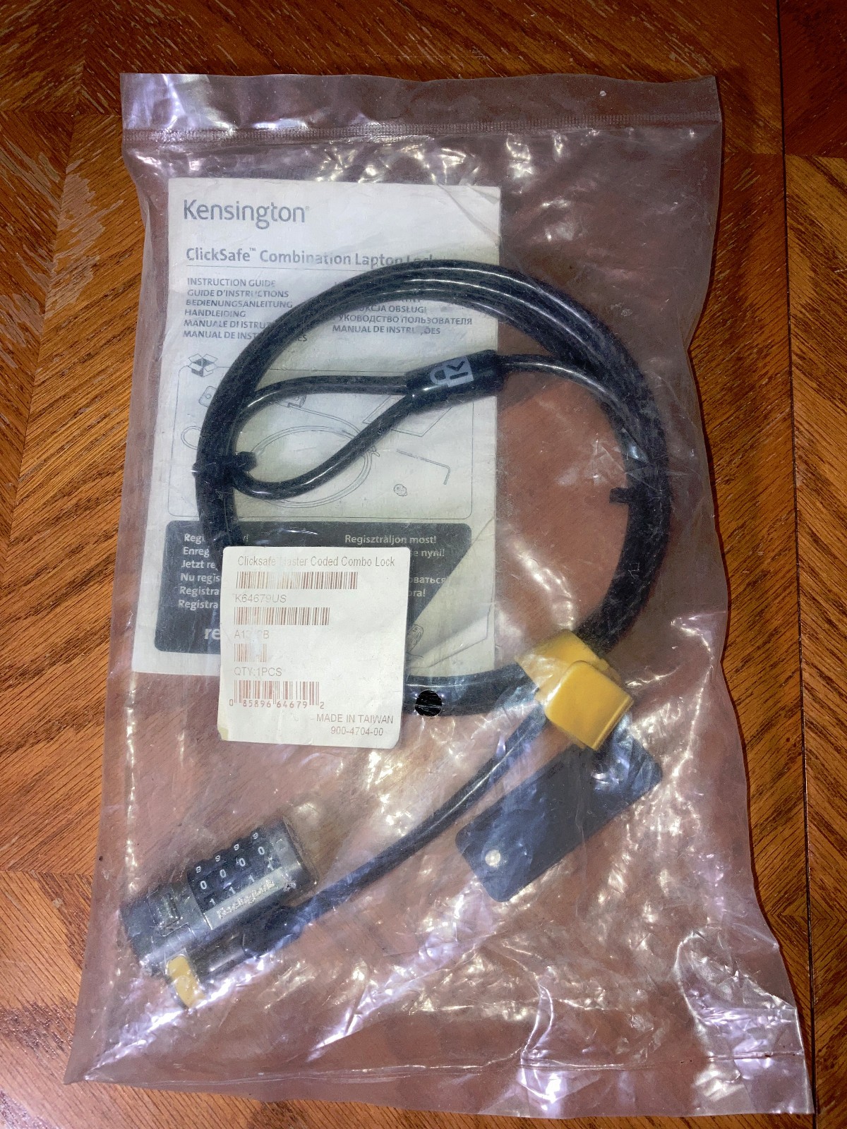 Kensington ClickSafe Master Coded On-Demand Combination Lock (K64679US)