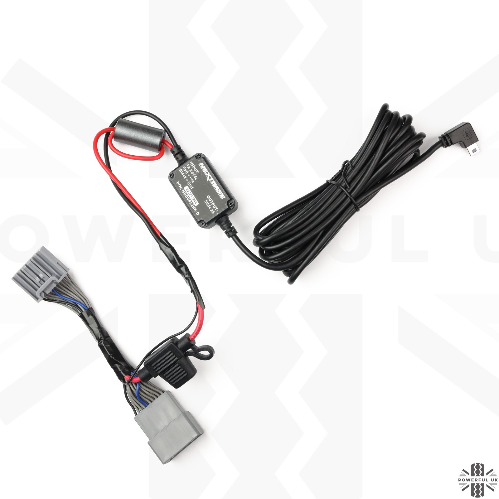 12v power tap-in +Nextbase dashcam wiring kit for Range Rover L460 2022 overhead