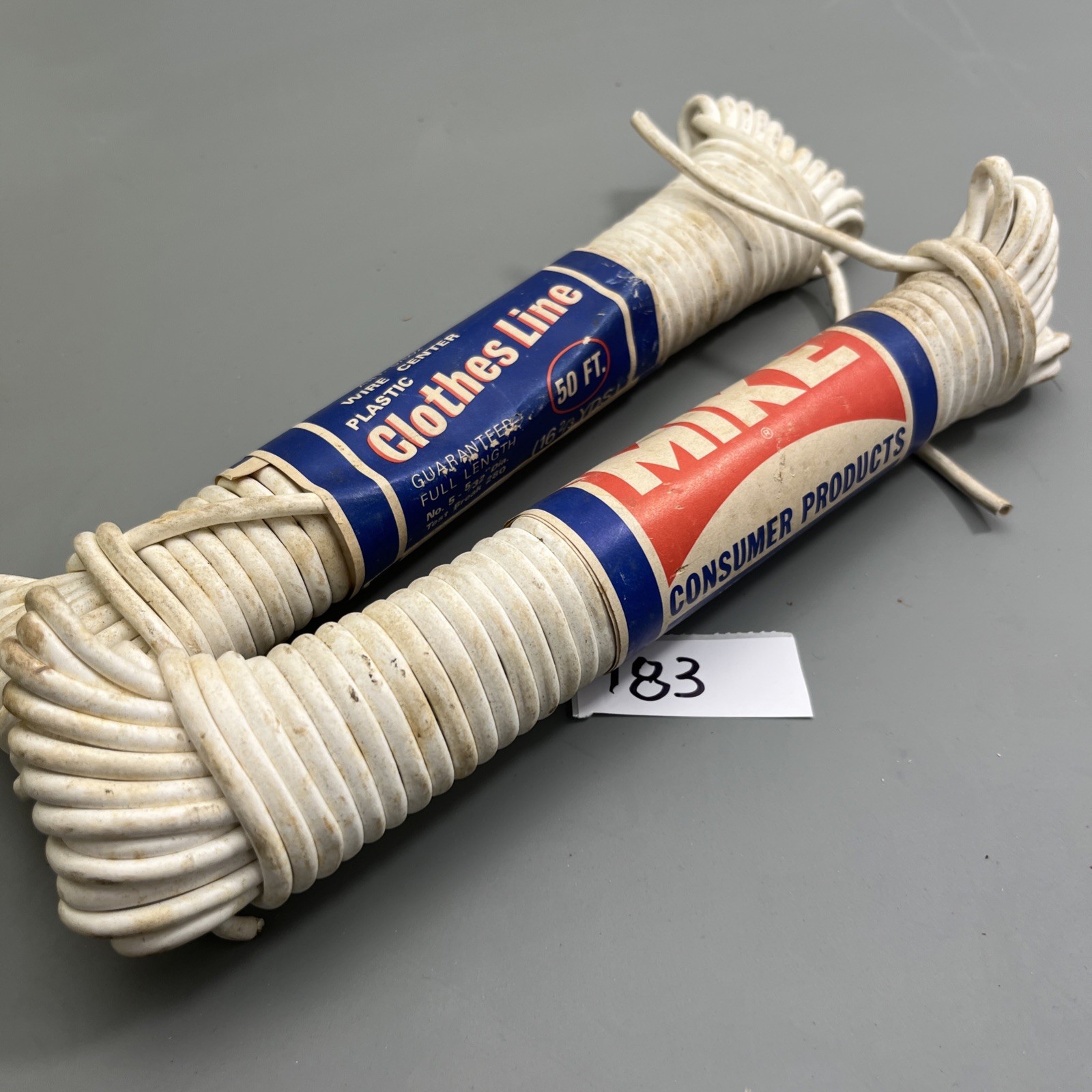 Lot of 2 Vintage mike  Tough Fibre Clothesline two 50 Feet Original Package