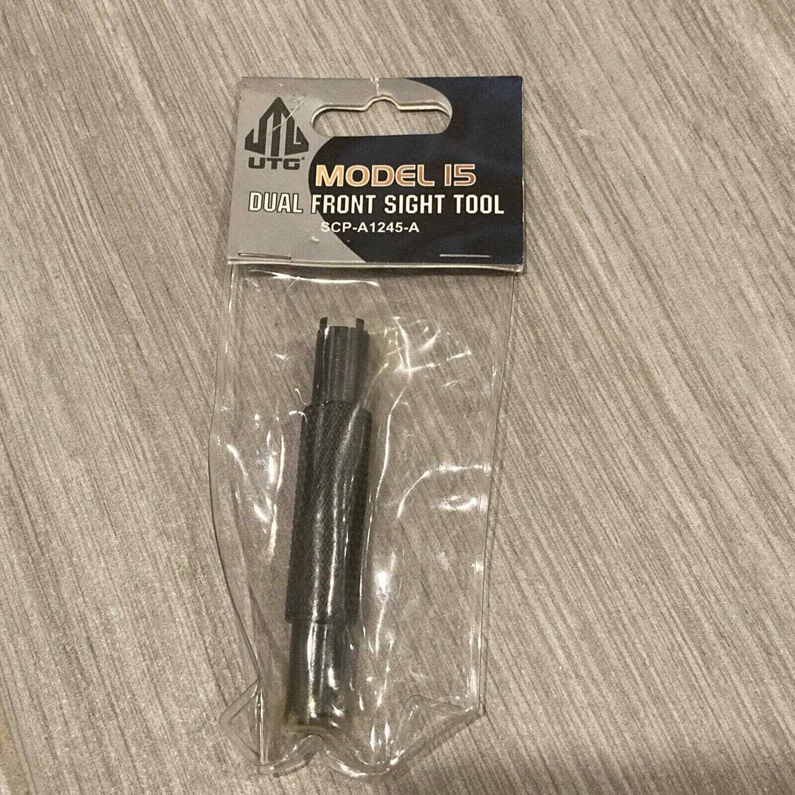 UTG Dual Front Sight Tool SCP-A1245-A Steel Adjustment - Black