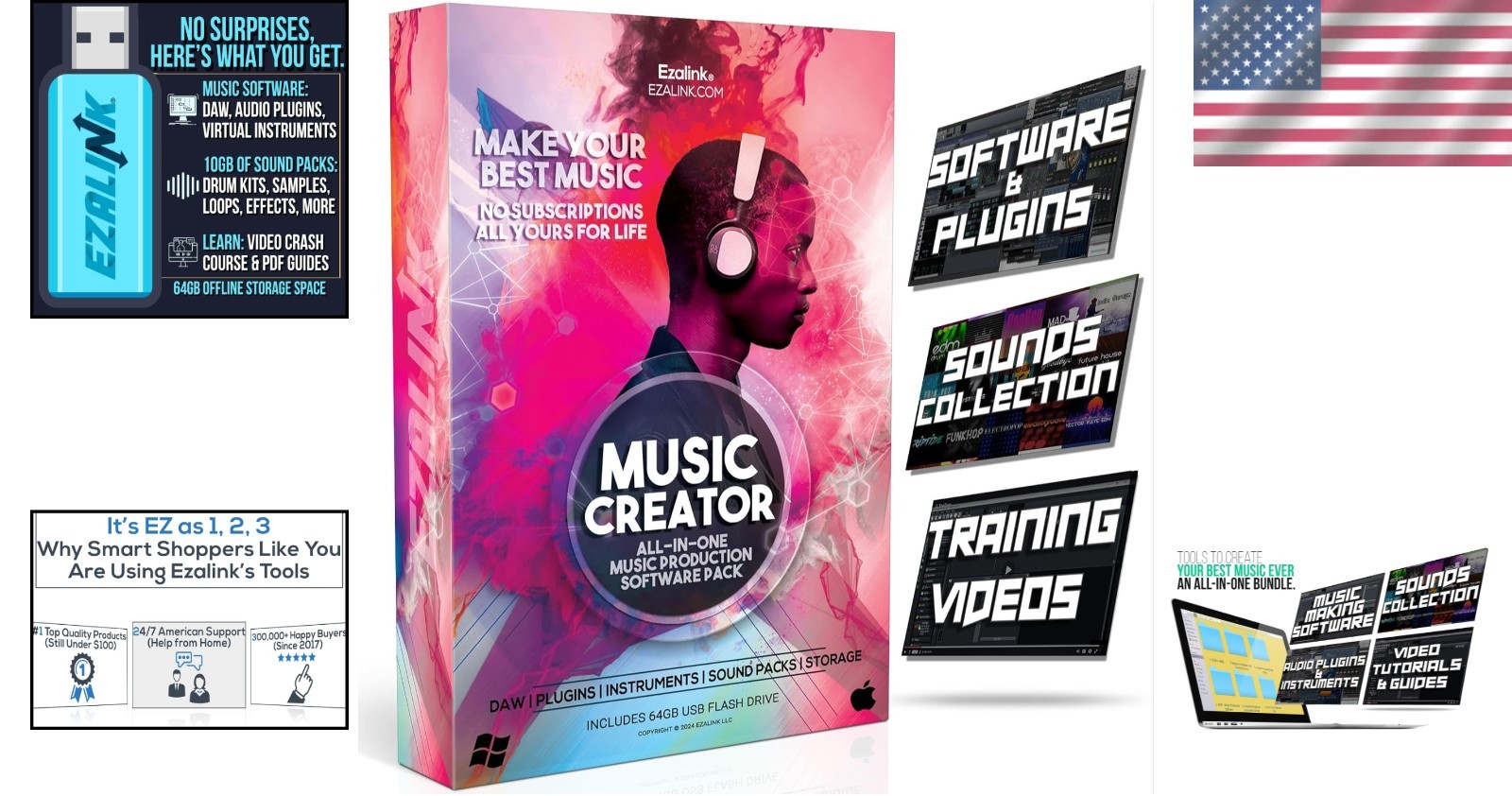 Music Software Bundle - Recording & Editing Tools for PC/Mac=