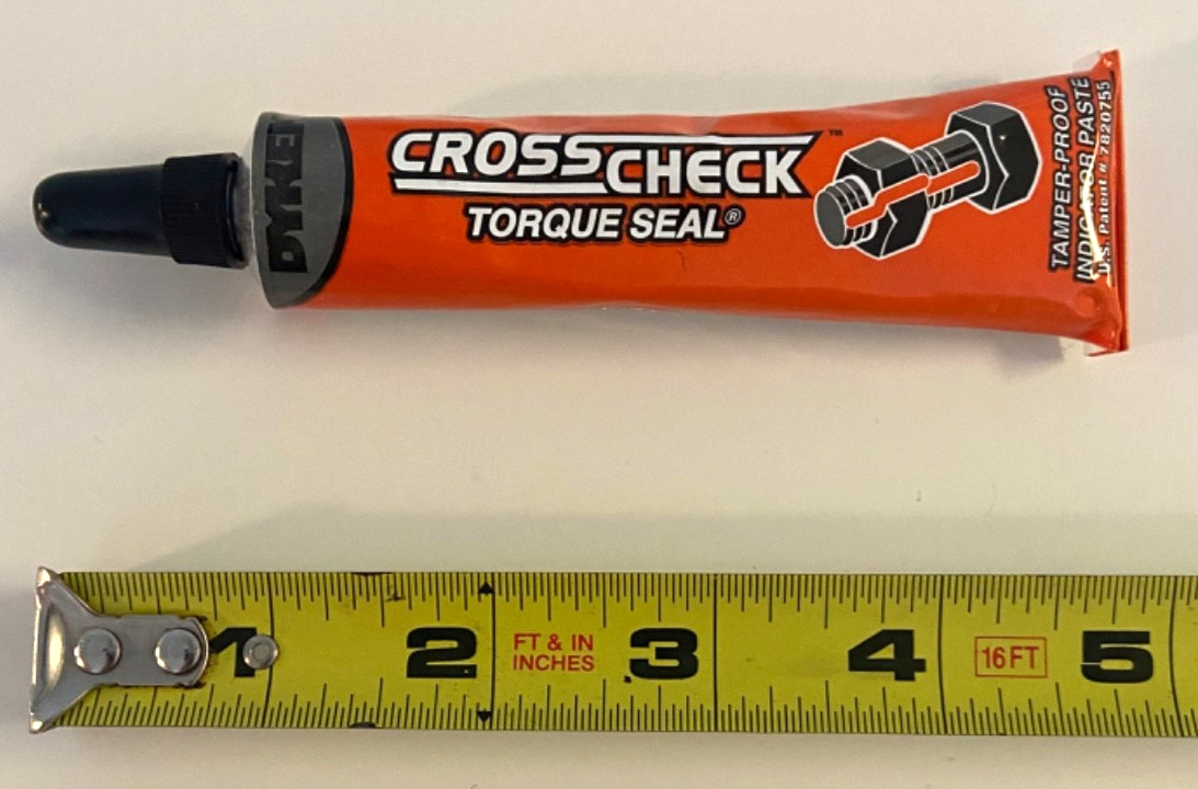 Dykem Cross Check Tamper Proof Torque Stripe Seal Indicator Paste Marker Orange