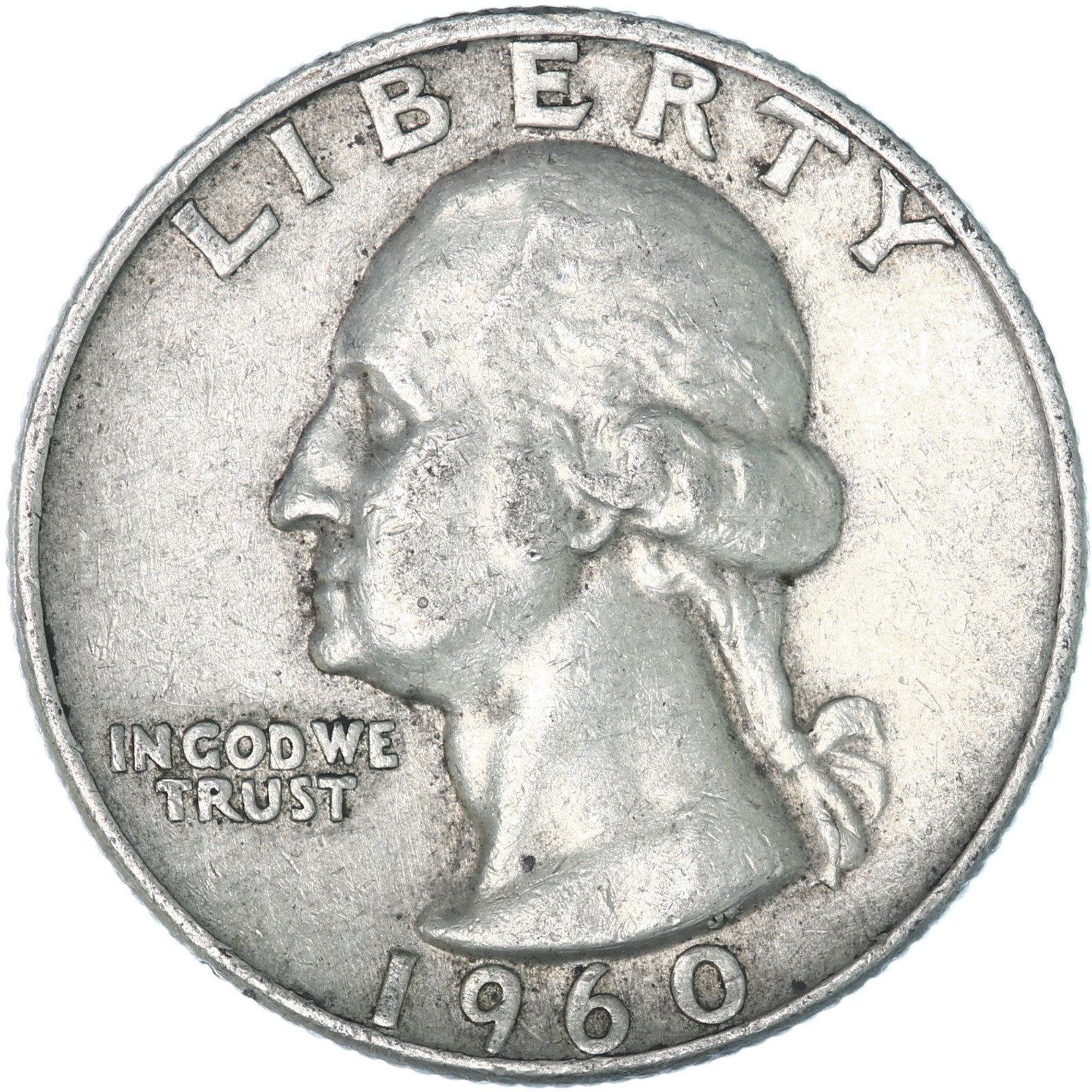1960 D Washington Quarter 90% Silver Extra Fine XF