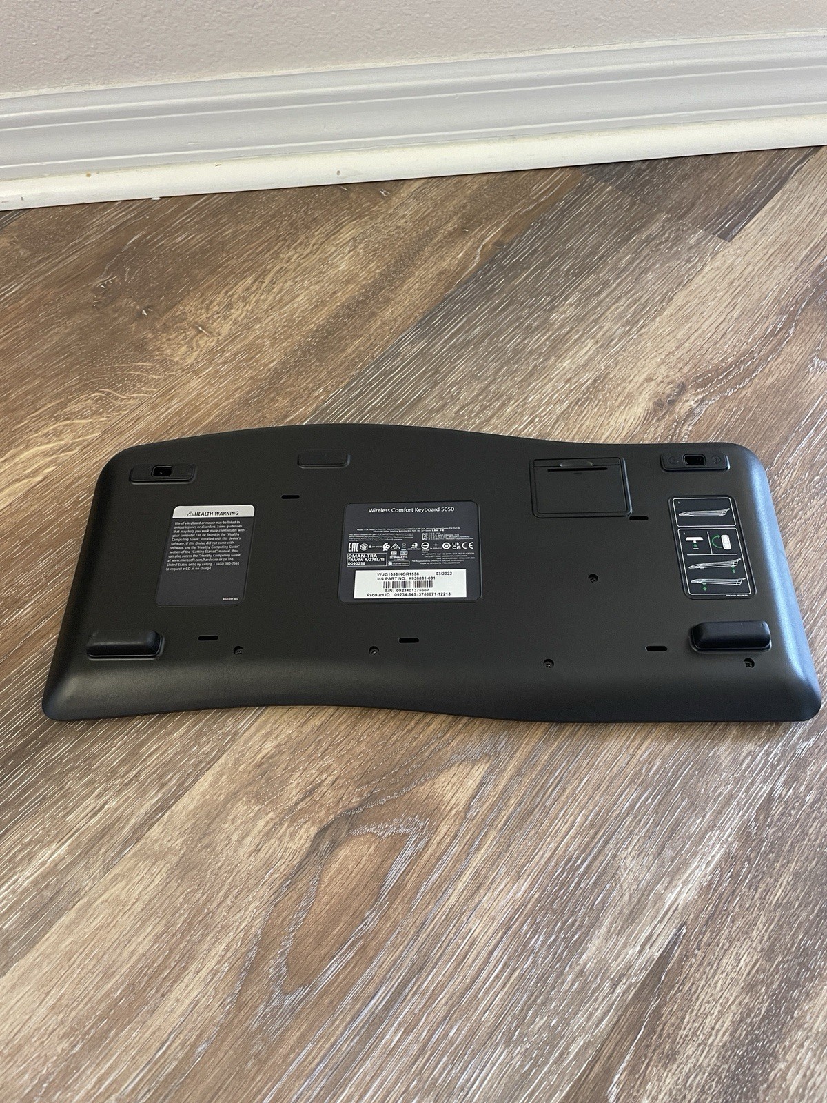 NO DONGLE Microsoft Windows Wireless Comfort 5050 Desktop Keyboard Mouse - READ