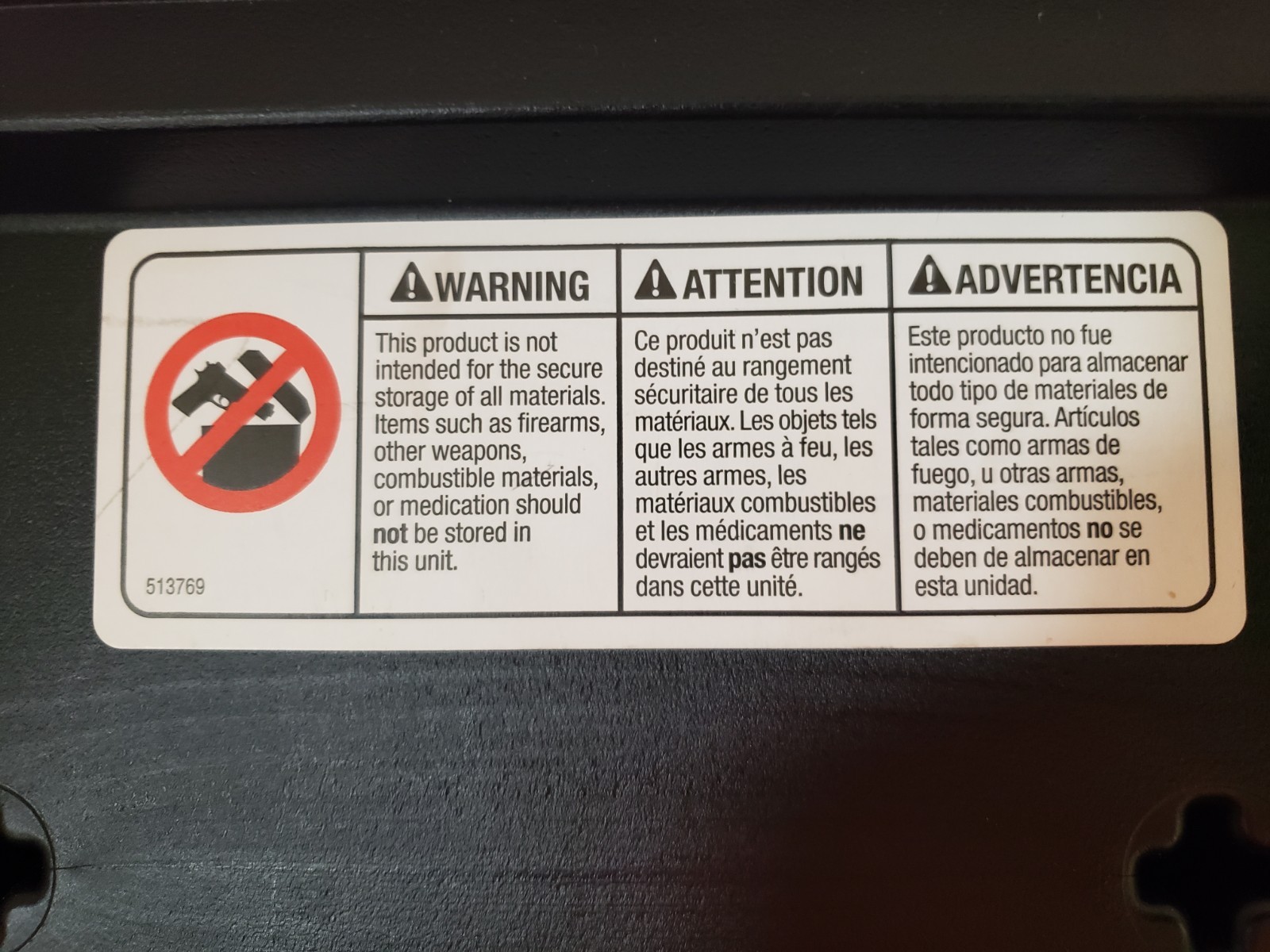 Sentry 1170 Fire Safe Security Box Chest Lockbox w/ Key Fireproof Black
