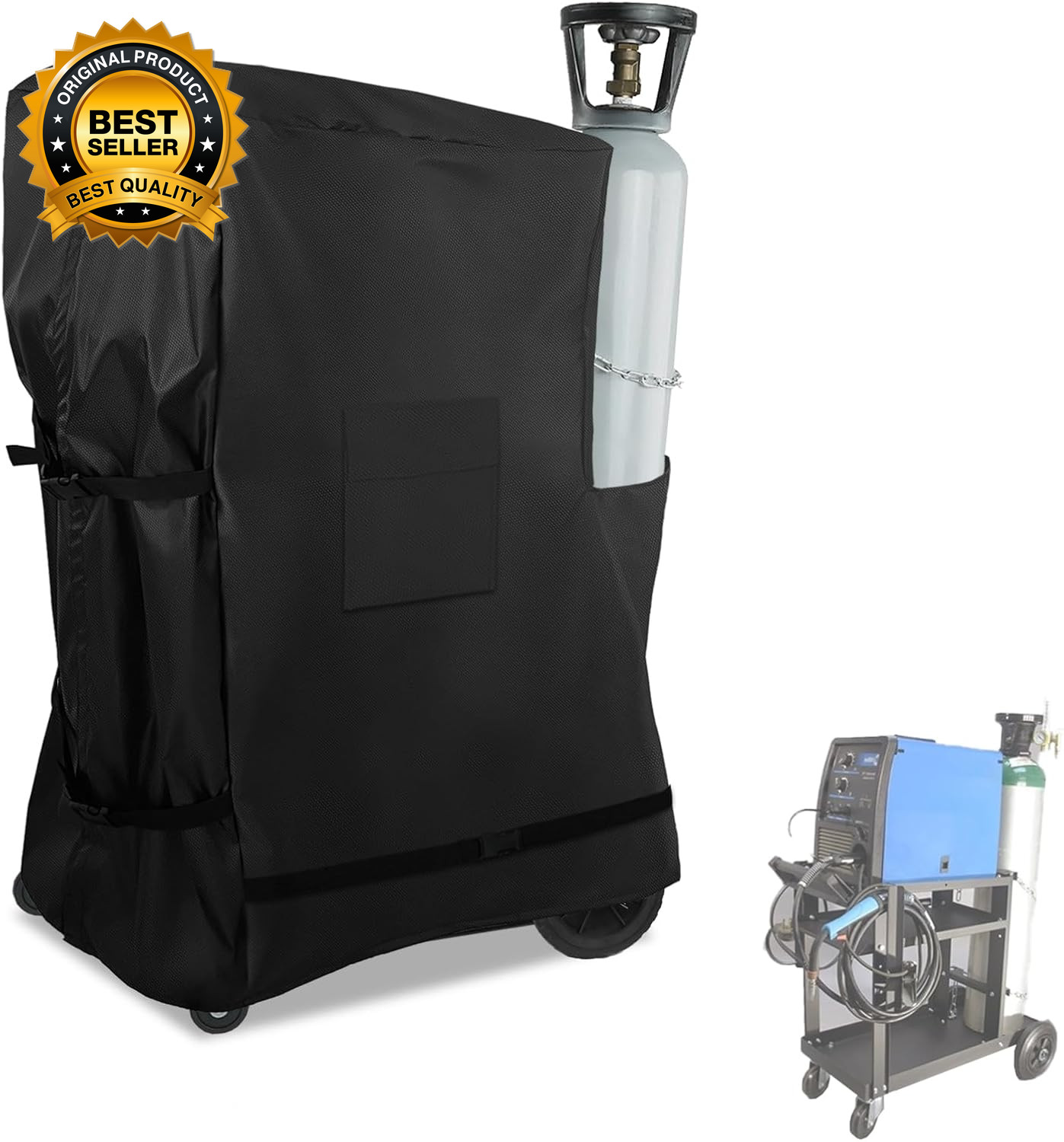 Welding Cart Cover with Plush Linner3-Tier Welder Cart Protective Cover Tig Mig