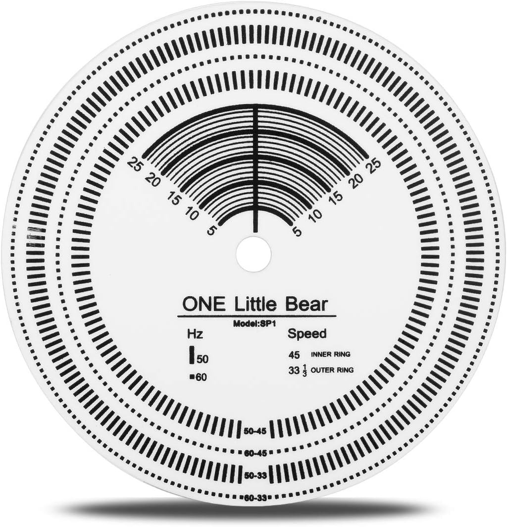 D60 50 / 60Hz Stroboscopic Speed Strobe Light Tachometer Disc for Turntable LP R